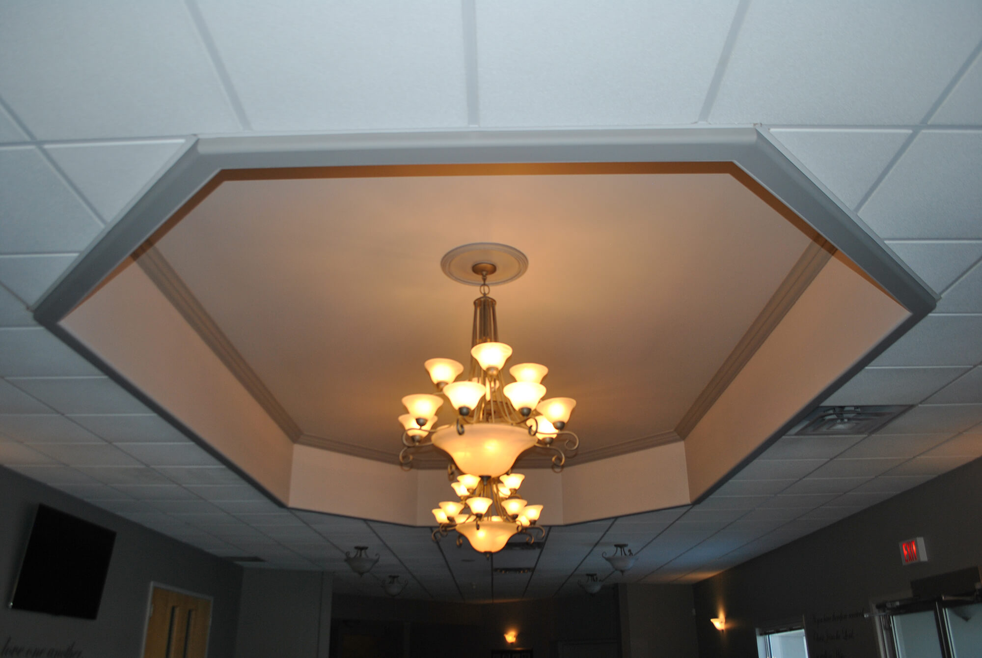 inset ceiling